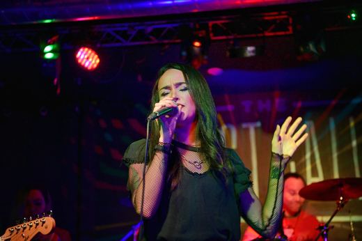 On stage