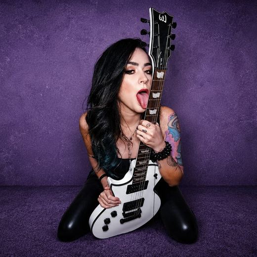 White guitar