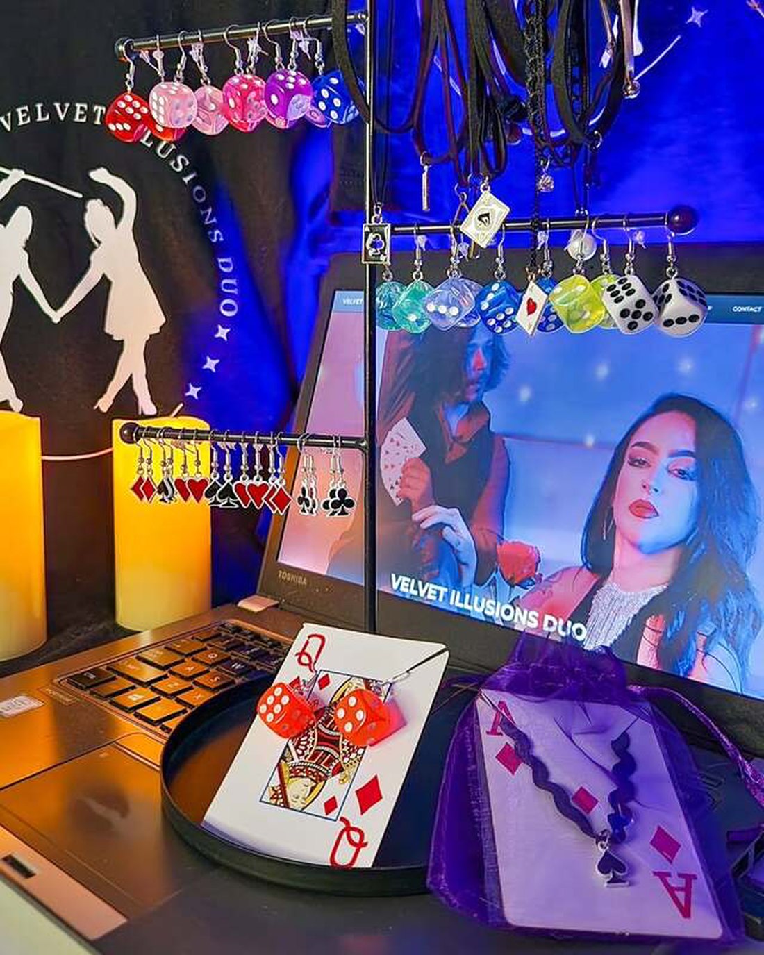 Handmade magic-themed jewelry by Velvet Illusions